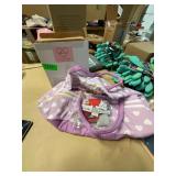 Baby basket and a cloth book