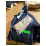 XS denim jacket & S yellow Bralette top