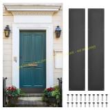 uxcell Door Kick Plate 6x30" Aluminum, Black