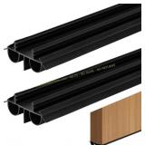 2 Pcs 36" Double Bubble Kerf Door Sweep Kit