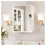 Keonjinn Small Medicine Cabinet Mirror, White