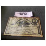 paper money dated 1862