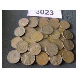 Bag of higher grade Wheat pennies