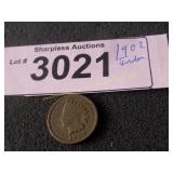 1902  Indian head penny