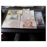 Foreign paper money