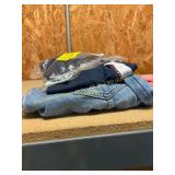 S blue t shirt & XS barrel leg jeans