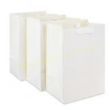 Large White Gift Bags, 7" x 10", 3 Count