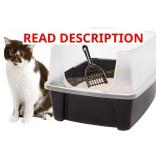 IRIS Large Cat Litter Box with Scoop, Open Top