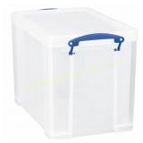 5.01-Gallon Clear Tote, trash can.