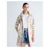 M Free Assembly Floral Car Coat, Long Sleeves