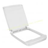 35 Qt. White Rectangle Waste Container Lid