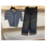 Free assembly small sweater and size 0 jeans