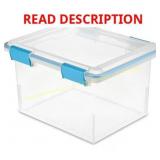 Sterilite 32-Qt Gasket Box, Blue 4ct