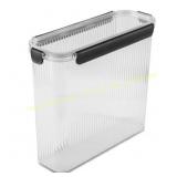 2ct Thyme & Table 20.5 Cup Clear Ribbed Storage
