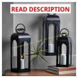 Better Homes & Gardens Black Metal Lantern 18"