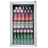 Honeywell 115-Can Beverage Fridge with Glass