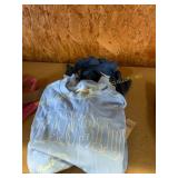 L Crewneck and L buttoned blouse
