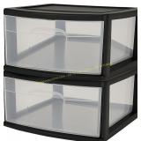 HOMZ 1-Drawer Cart, Clear Plastic, 15"W One Only