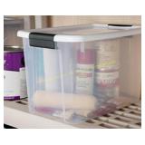 Sterilite 7.5-Gallon Clear Tote with Lid