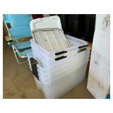IRIS 7 Qt WeatherPro Plastic Storage Box 2pk,