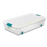 2ct Sterilite 56 qt Clear/White Latch Box