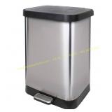 Glad 13 Gal Stainless Step Can with Lid