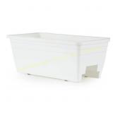 The HC Companies 24-in W Planter, White