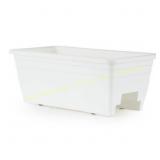 2ct HC Companies 24-In Deck Rail Planter, White