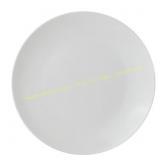 8ct Mainstays Glazed White Round Plate, 10.3
