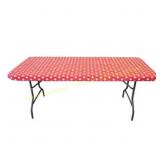 Waverly Table Cover 6ft, White Stars 72x30