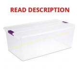 4ct Sterilite 110qt Clear View Bin with Latch