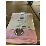 37" X 95" Your Zone Pink Blackout With Sheer Overl
