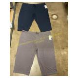 Navy & purple Capri Yoga pants Sz 3X