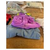XS pink shorts & XS Jeans
