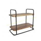 Better Homes & Gardens 2-Tier Tray, Gray