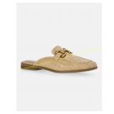 Time and Tru Women's Buckle Loafer Mules