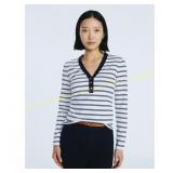 Free Assembly Women's V-Neck Henley XS-XXL