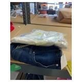 Sz 10 White jeans and Sz 12 Blue jeans