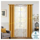 Mainstays 27.5x95 Metallic Brown Butter
