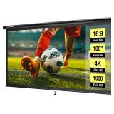 VIVOHOME 100' Pull-Down Projector Screen