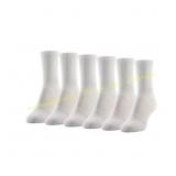Peds Women's Active Mid Crew Socks, 6 Pairs