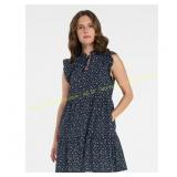 Time and Tru Women's Flutter Dress Sz L