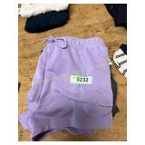 Purple shorts M & black jean shorts 10