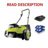 14' 48V Cordless Scarifier/Dethatcher Kit+2x4.0Ah