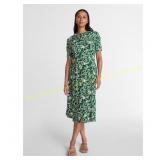 Time and Tru Pleated Midi Shirtdress Sz XL