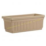 HC Companies Venetian Plastic Flower Box brown