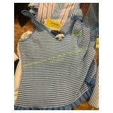 XL Blue and white top & Skirt