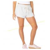 S Celebrity Pink Tie Front Fleece Shorts