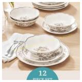 The Pioneer Woman Agatha 12-Piece Dinnerware