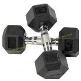 BalanceFrom Rubber-Encased Dumbbells 15-lb